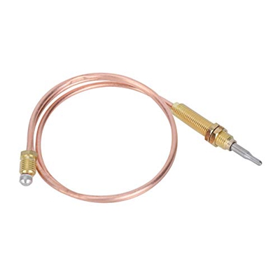 Reemplazo de Termopar Sensible de Termopar de Chimenea de Gas Sonda de Termopar de Quemador de Gas de Calefacción de Rosca M8 600 Mm para Parrilla de 