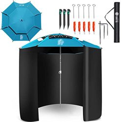 LIGUOYI Sombrillas Playa Sombrilla para Exterior 220cm/240cm/260cm Sombrilla Parasol para Jardín con Mecanismo De Inclinación Sombreado 100% Portátil  características