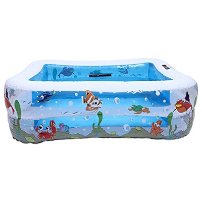 Unomor 1 piscina hinchable, diseño animado, Piscina rectangular