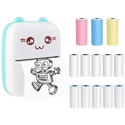 Furado Mini Impresora Térmica, Impresora Portátil Mini, Impresora Térmica de Bolsillo, Portátil Bluetooth Etiqueta Nota Recibo Papel Impresora con iOS precio