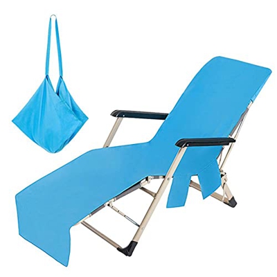 ZYNS Tumbona 1 Pedazo De Color Sólido Secado Rápido De Playa Cubierta De Silla De Playa Jardín De Vacaciones Piscina Cubierta De Silla con Bolsa De Al