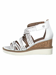Tamaris 1-1-28352-26, Sandalia Mujer, Blanco, 41 EU en oferta