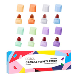 Mini Lápiz Labial Mate, 8 Colores Mini Candy Lipstick Set,impermeable Antiadherente Taza Capsule Lipstick, Mini Lápiz Labial Resistente Al Agua De Lar precio