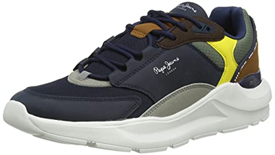 Pepe Jeans Brooks Tech, Zapatillas Deportivas para Hombre, (595navy), 41 EU