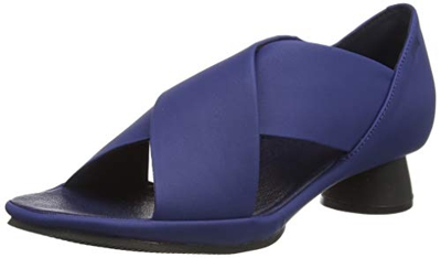 CAMPER Alright, Sandalias con tacón. Mujer, Azul, 38 EU