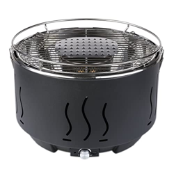 Barbacoa de carbón portátil de acero inoxidable, barbacoa, mesa con interfaz de mirco, ventilador incorporado y bolsa de transporte, para balcón, camp precio