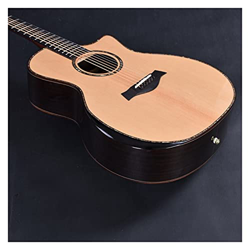 WANANNIGHT Guitarra electrica Custom 914S Style Acústica Guitarra Cortaway Cuerpo Sólido Top Guitarra acústica eléctrica EN Adecuado para Jugadores en características