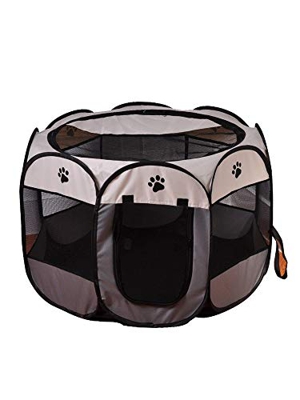GSDJU Portable Outdoor Kennels Fences Pet Tent Houses For Large Small Dogs Foldable Indoor Playpen Puppy Cat Pet Cage Delivery Room