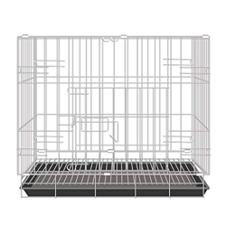 SHUTING2020 Abrigo de Perro Pequeños Cachorros Gato Mascota Jerarquía Negrita Alambre de Hierro Jaula de Aves de Corral Jaula Plegable portátil para M precio