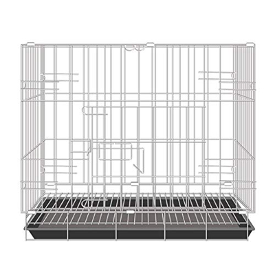 SHUTING2020 Abrigo de Perro Pequeños Cachorros Gato Mascota Jerarquía Negrita Alambre de Hierro Jaula de Aves de Corral Jaula Plegable portátil para M