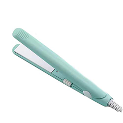 Plancha de Pelo 2 en 1 Mini portátil placa de turmalina de cerámica de uso multifuncional (Verde) características