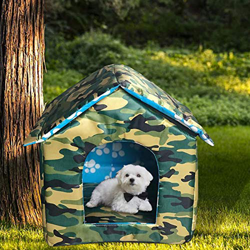 FUFRE Caseta para gatos, para exteriores, resistente al invierno, impermeable, gruesa tienda de campaña para gatos, lavable, resistente a la intemperi precio