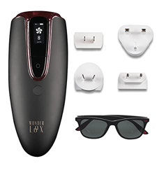 Wonderloox Depiladora de luz pulsada 500.000 Flash, Depilación IPL, para el cuerpo, bikini, piernas, cara, espalda, apuntes/fotorrejuvenecimiento faci características