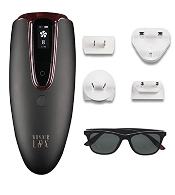 Wonderloox Depiladora de luz pulsada 500.000 Flash, Depilación IPL, para el cuerpo, bikini, piernas, cara, espalda, apuntes/fotorrejuvenecimiento faci