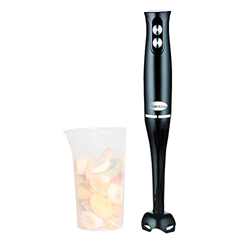 BATIDORA DE MANO 500W CUCHILLAS ACERO INOXIDABLE BRAZO NEGRO VASO INCLUIDO MP-BM500PBK precio