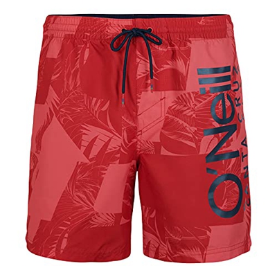 O'Neill Pm Cali Floral 2 Shorts, Bañador para Hombre, Rojo (3900 Red AOP), L