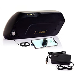ANKLOUS Bateria para Bicicleta Electrica 48V 13Ah Bateria para Kit Bici Electrica Compatible con Motores De 250W a 1000W con Cargador 3A, Puerto USB p características