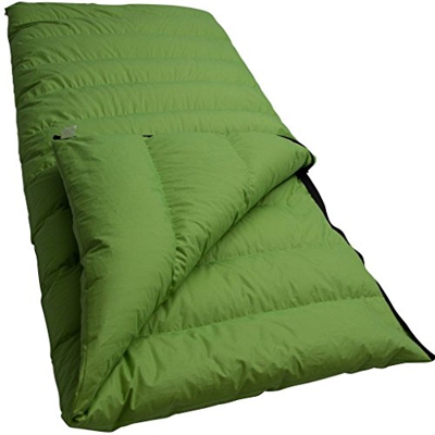 LOWLAND OUTDOOR Companion Summer Saco de Dormir de plumón, Verde, 210 x 80 cm