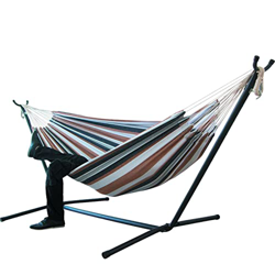 ERZU Hamaca para 2 personas | Hamaca doble brasileña portátil | Hamaca de lona resistente de 400 libras Hamaca suave y grande para patio trasero, porc en oferta