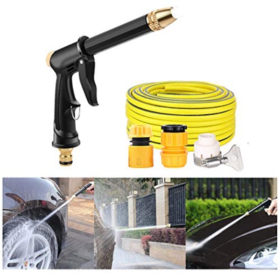 Moosunsa Sistema de lavado de coches, 5 m/10 m/15 m, barra de extensión de alta presión, boquilla para lavado de coches, rociador, pistola de lavado d