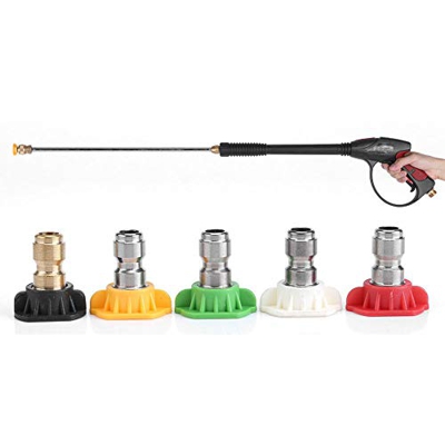 Ausla Limpiador de alta presión de alta presión, máximo 4000 PSI, 1/2" BSP con 5 boquillas