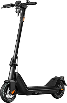 NIU Patinete Eléctrico para Adultos, 40km de Autonomía Velocidad Máxima 25km/h Motor de 300W, Plegado Sencillo Ruedas más Anchas para Desplazamientos 
