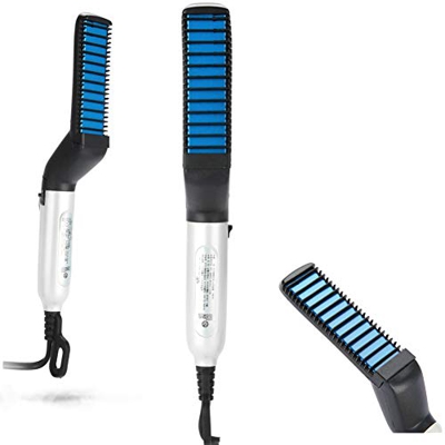 Men Hair Styler Hair Styling Iron Comb Multifuncional Men Hair Styling Iron Comb Hair Curling Stradere Styler(# 2)
