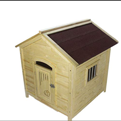 SHUTING2020 Abrigo de Perro Casa a Prueba de Lluvia al Aire Libre Casa de Perro de Madera Casa de Gato Invierno cálido Verano Fresco Mascota Jerarquía características