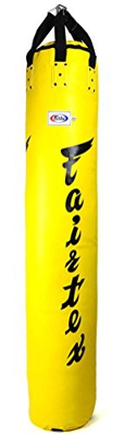 Fairtex HB6 Muaythai - Bolsa de plátano (1,8 m), color amarillo