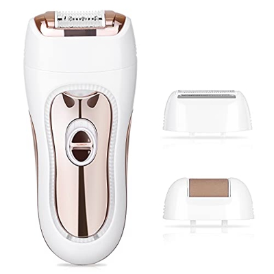 ElectriBrite - Depiladora inalámbrica para mujer, depiladora de larga duración, depiladora y afeitadora con luz LED para axilas y zona del bikini, cui