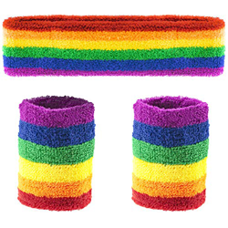 TRIXES Diadema deportiva para el arco iris y banda para el sudor para Mujer: talla única-Multicolor precio