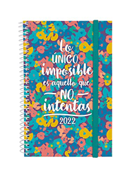 Finocam Espiral Design Collection Imposible - Agenda Enero 2022 - Diciembre 2022 (12 meses), Mediano - E5 - 117x181 mm, Imposible en oferta