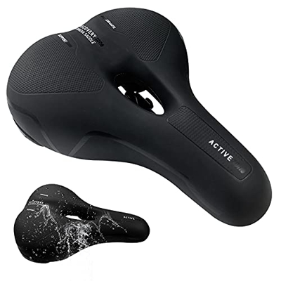 LSEEKA Sillín de Bicicleta Asiento de Bicicleta Almohadilla a Prueba de Golpes Cojín de Asiento de Bici de Gel Ergonómico y Cómodo para MTB, Bicicleta