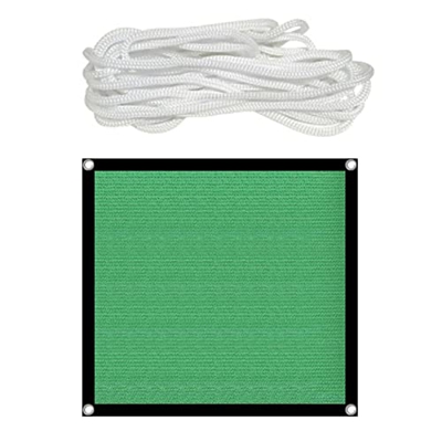 Lechnical Red de sombrilla Verde con Cuerda Larga ventilada a Prueba de Sol al Aire Libre jardín balcón Patio Trasero Cubierta de sombrilla de Piscina