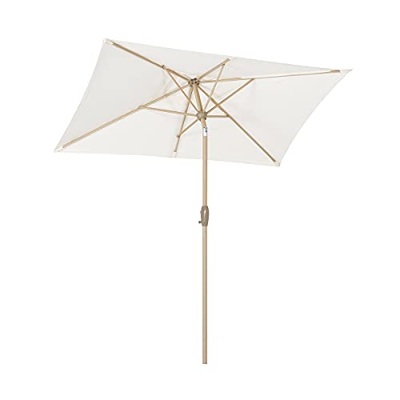Sekey® Sombrilla 210 x 140cm Parasole para Terraza Jardín Playa Balcón Piscina Patio ，Protector Solar UV50+ ， Rectángulo