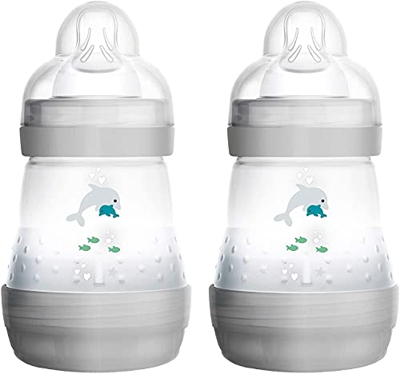 MAM Baby Products 99919220 Anti-Colic botella de 160 ml de nata neutral-Instrucciones en lengua extranjera