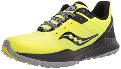 Saucony Men's Mad River TR2 Trail Running Shoe, Citrus/Black, 8 Medium