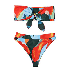 Bikinis brasileños Tanga Bikinis Mujer 2021 Sexy Traje de baño Mujer Dos Piezas Bañador Estampado de Bañador con Espalda Descubierta precio