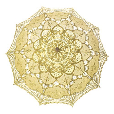 TopTie Paraguas de encaje Parasol Boda Nupcial fotografía para la Decoración de Disfraces de Halloween Accesorios