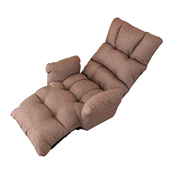 HAIYU Sofá perezoso ajustable plegable perezoso sofá silla de piso sofá tumbona cama sofá tumbona cama con reposabrazos (color: A) en oferta