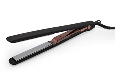 Corioliss C3 | Plancha de pelo para mujeres | Tecnología y placas de titanio para cabello fino | Plancha profesional con control de temperatura (Black