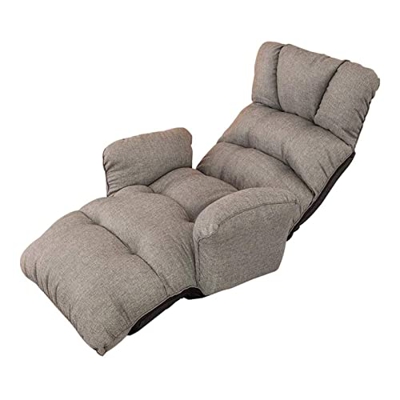 HAIYU Sofá perezoso ajustable plegable perezoso sofá silla de piso sofá tumbona cama sofá tumbona cama con reposabrazos (color: A) (B)