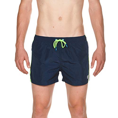 ARENA Barth X-Short Bañador, Hombre, Azul (Navy-White-Shiny Green), XL