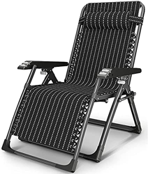 JYHZ Zero Gravity Silla reclinable plegable para exteriores, con reposabrazos de masaje, tumbona para jardín y campamento al aire libre, A (color: A) en oferta