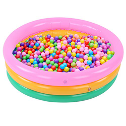 Sxhlseller Baby Basin Pool Forma Redonda Color Brillante Piscina para Niños Piscina para Jardín Al Aire Libre Verano Piscina Refrescante Bebé(Medio) precio