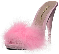 Fabulicious Poise-501F, Sandalias con Plataforma Niñas, Rosa B Rosa Satén Marabou Piel B Rosa, 36 características