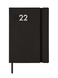 Finocam - Agenda 2022 1 Día Página, de Enero 2022 a Diciembre 2022 (12 meses) Y4 - 120x170 mm Dynamic Mara Negro Español precio