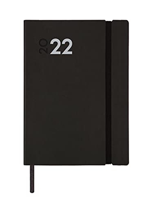 Finocam - Agenda 2022 1 Día Página, de Enero 2022 a Diciembre 2022 (12 meses) Y4 - 120x170 mm Dynamic Mara Negro Español