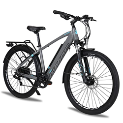 AKEZ Bicicleta eléctrica de montaña, 250 W, 27,5 pulgadas, con batería de litio de 36 V 12,5 Ah, suspensión completa, para hombre y mujer, con motor B precio