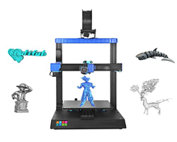 TKSE Impresora 3D, impresora 3D SW X2, accionamiento de motor ultrasilencioso exclusivo, impresión de reanudación de doble eje Z de calentamiento rápi características